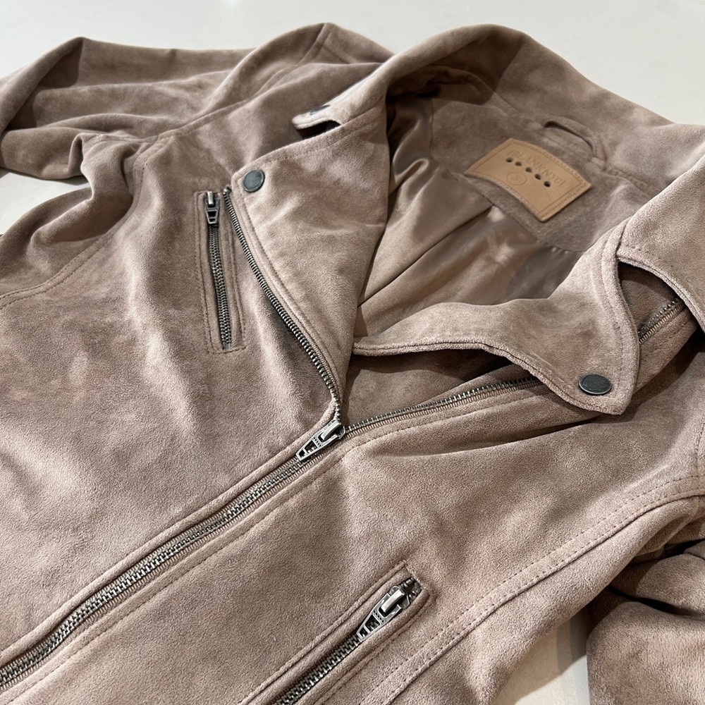 Blank NYC Faux Suede Asymmetrical Jacket